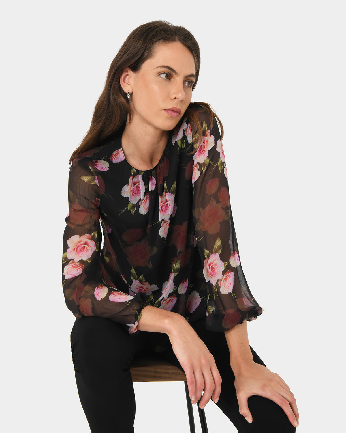 Rose Floral Top