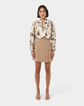 Cleo V-neck Tie Blouse
