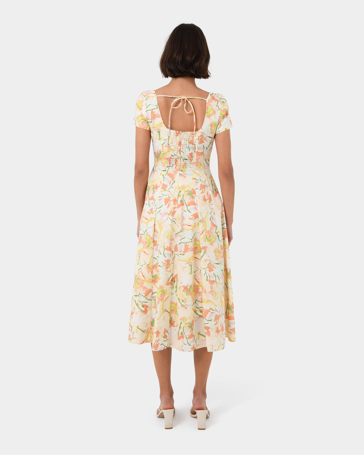 Brielle Floral Dress in spring floral — view 5
