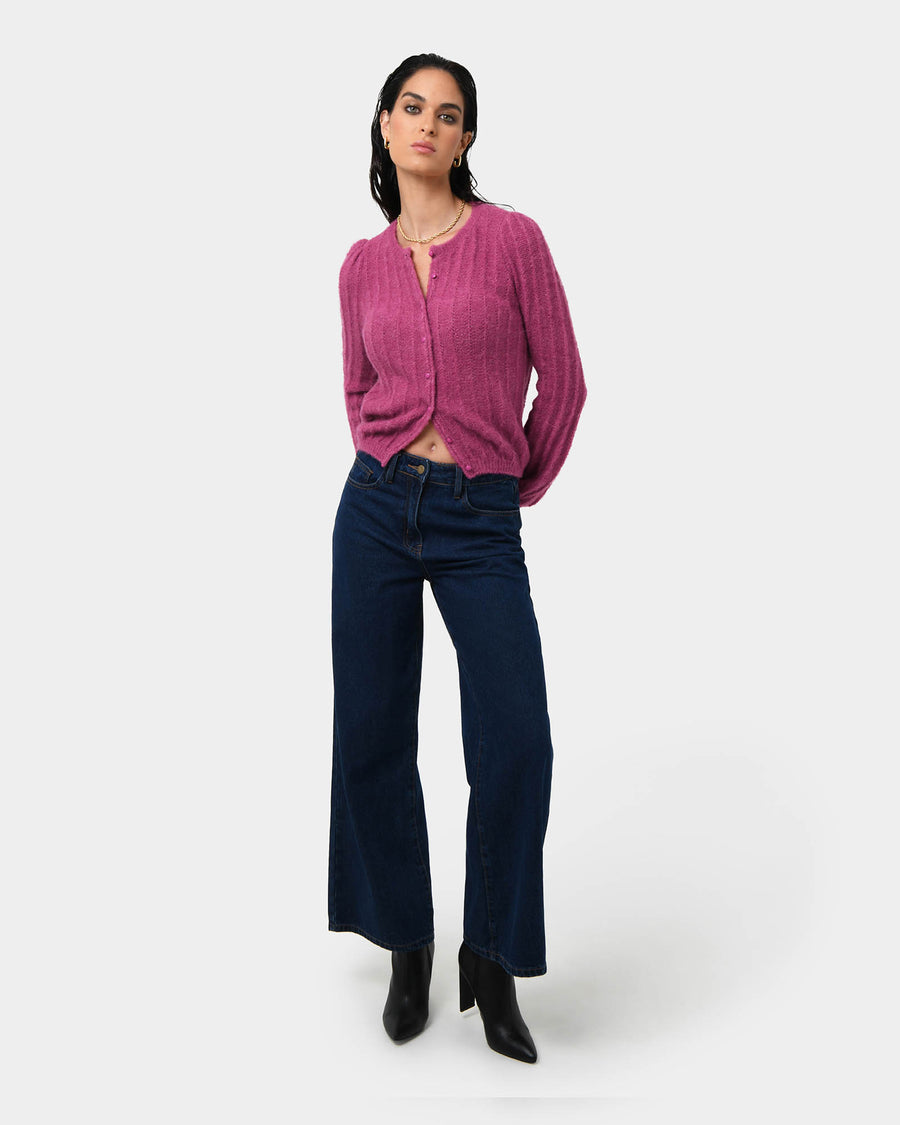 Aura Fluffy Knit Cardigan