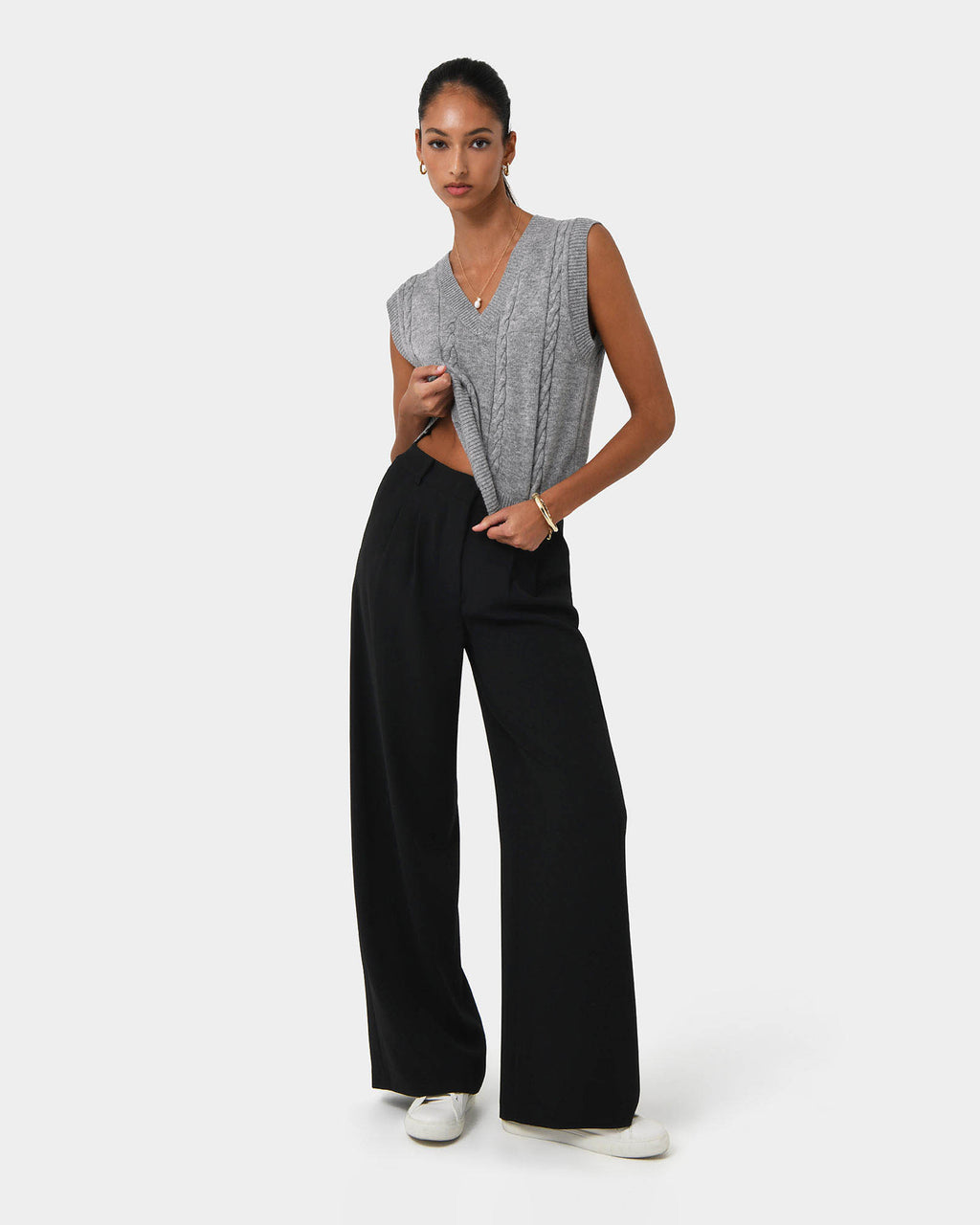 Rulia V-Neck Knit Vest — view 1