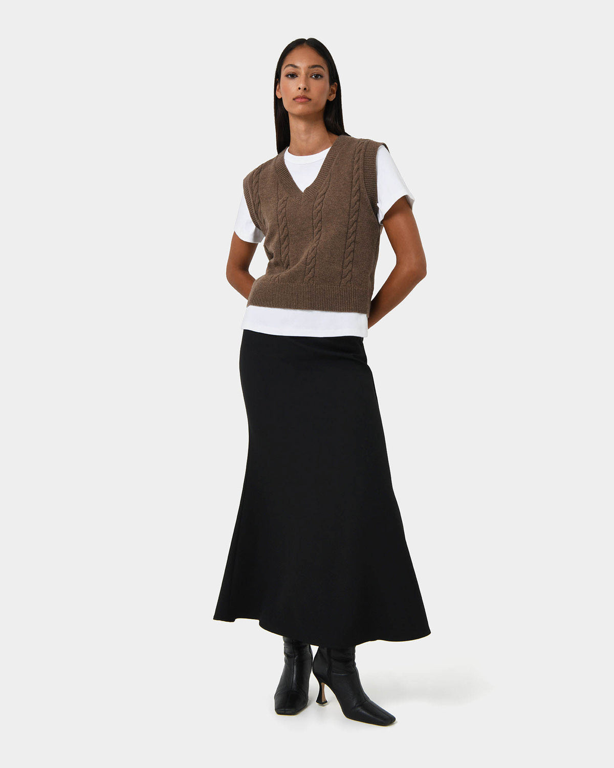 Rulia V-Neck Knit Vest — view 2