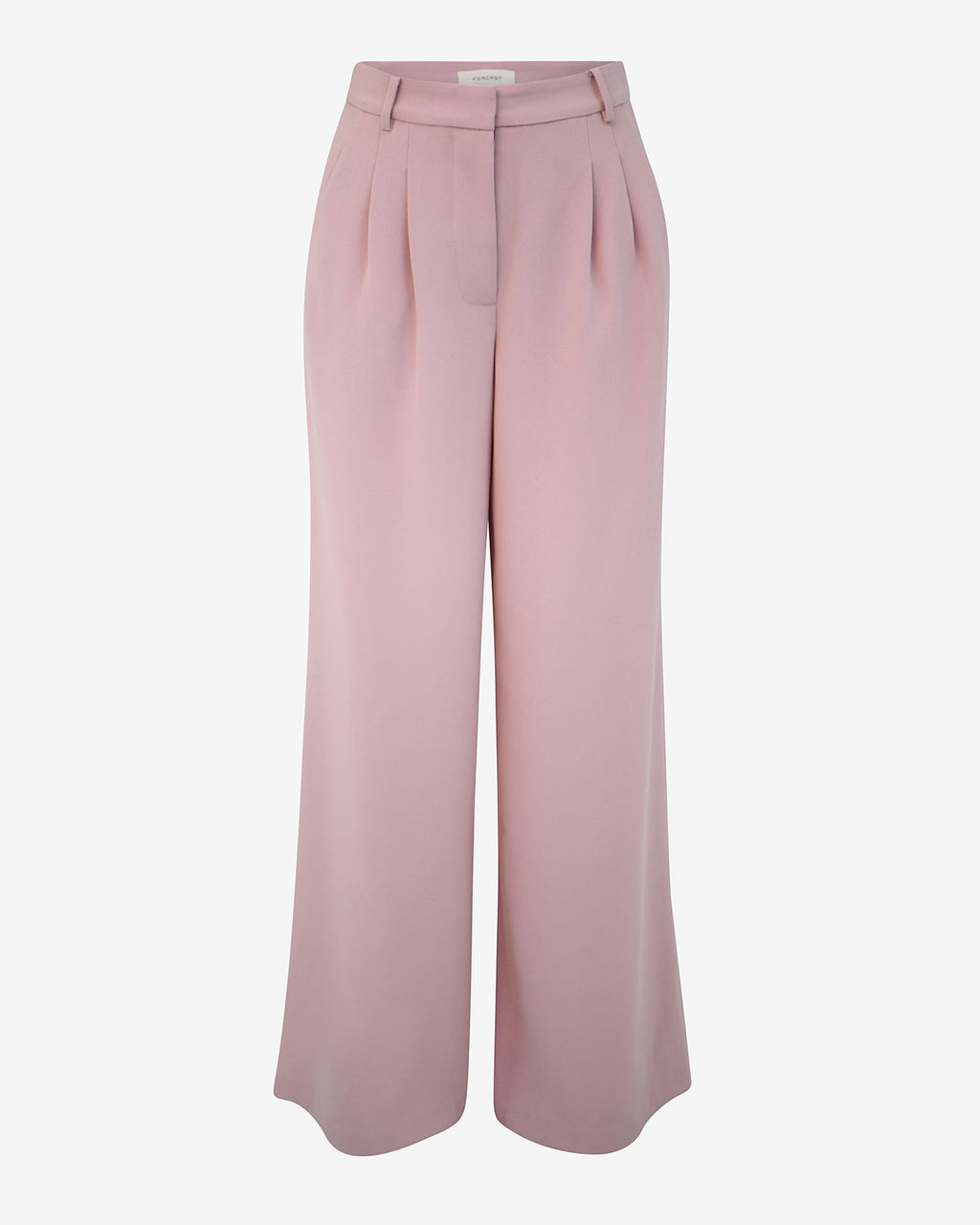 Rumy Wide Leg Tailored Pants in pink — product-only view