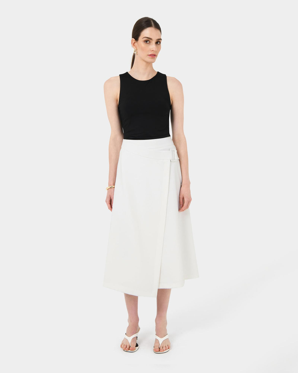 Sofia Wrap Midi Skirt