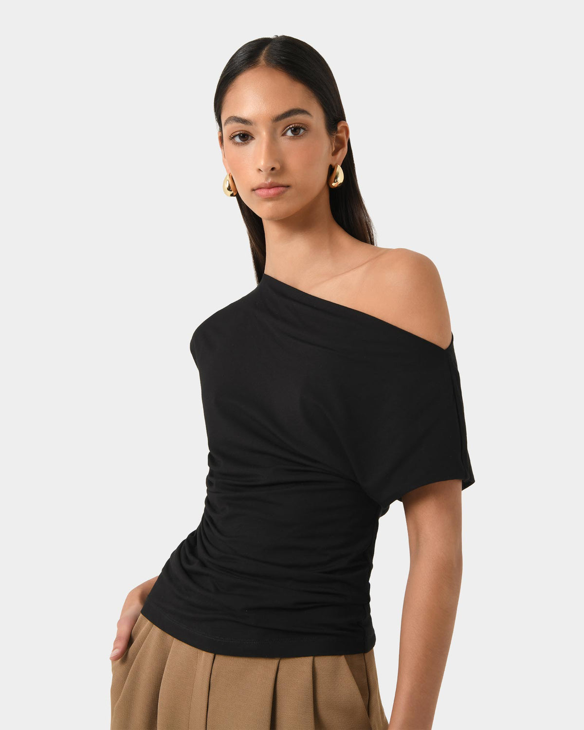 Mia Off Shoulder Jersey Top