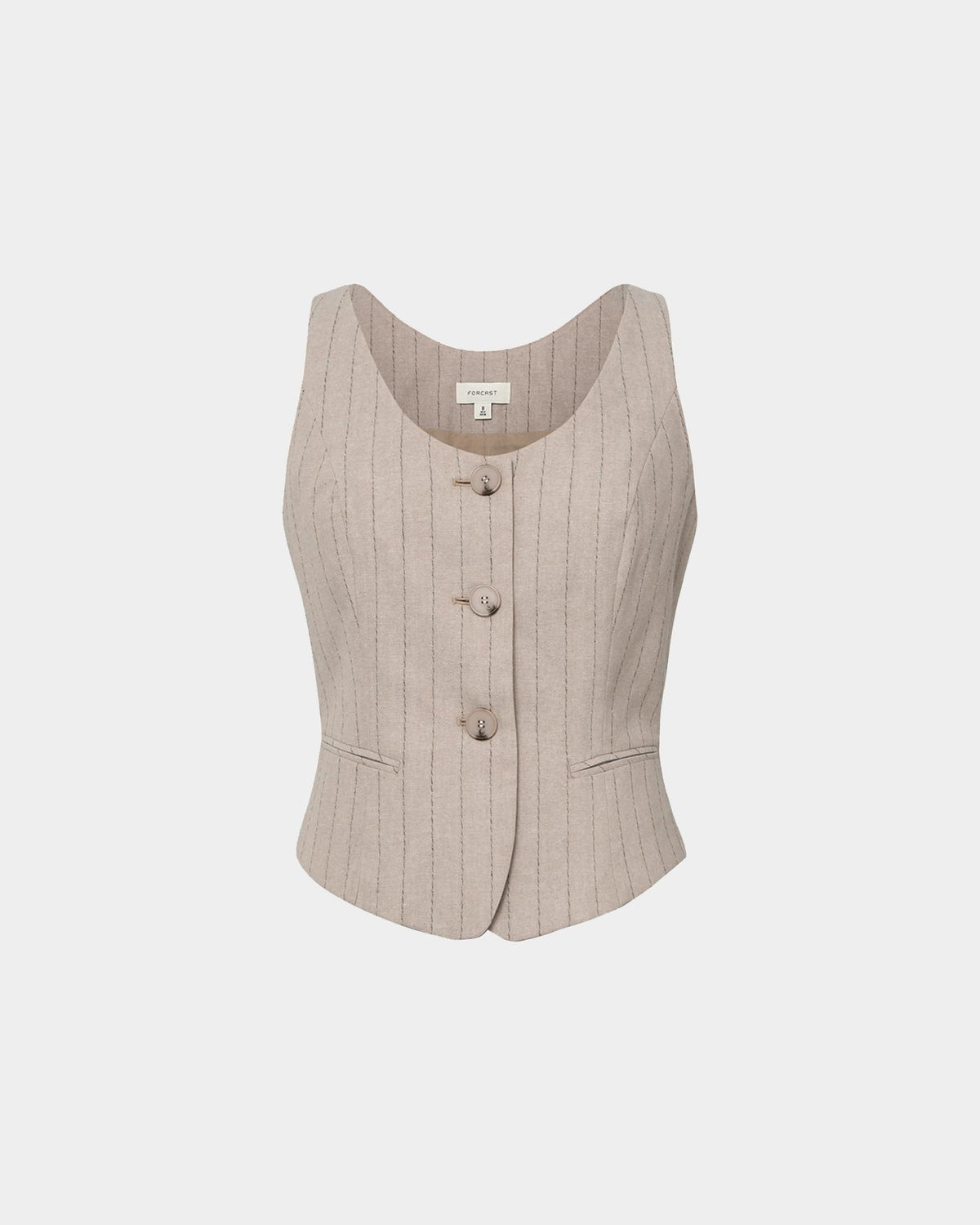 Ria Stripe Cotton Blend Vest