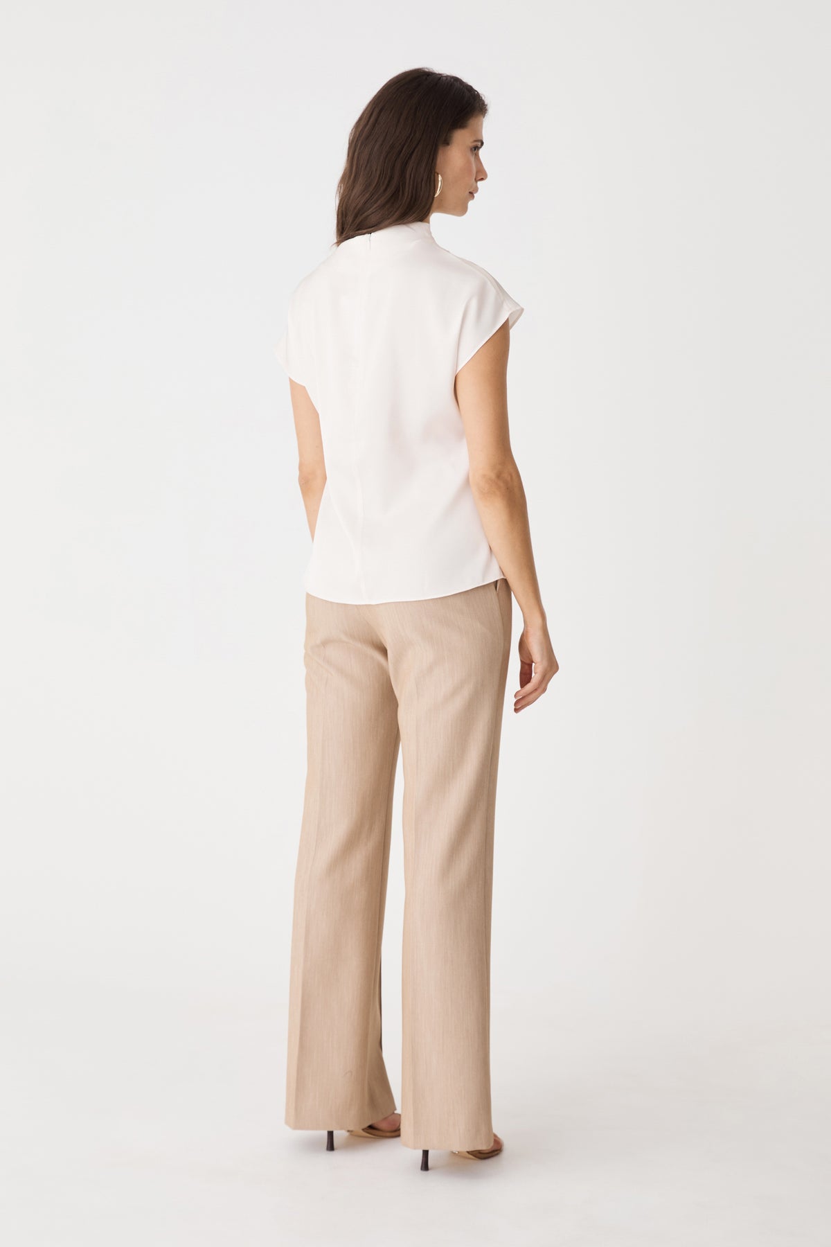 Zafina Pleated Draped Top