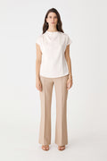 Zafina Pleated Draped Top