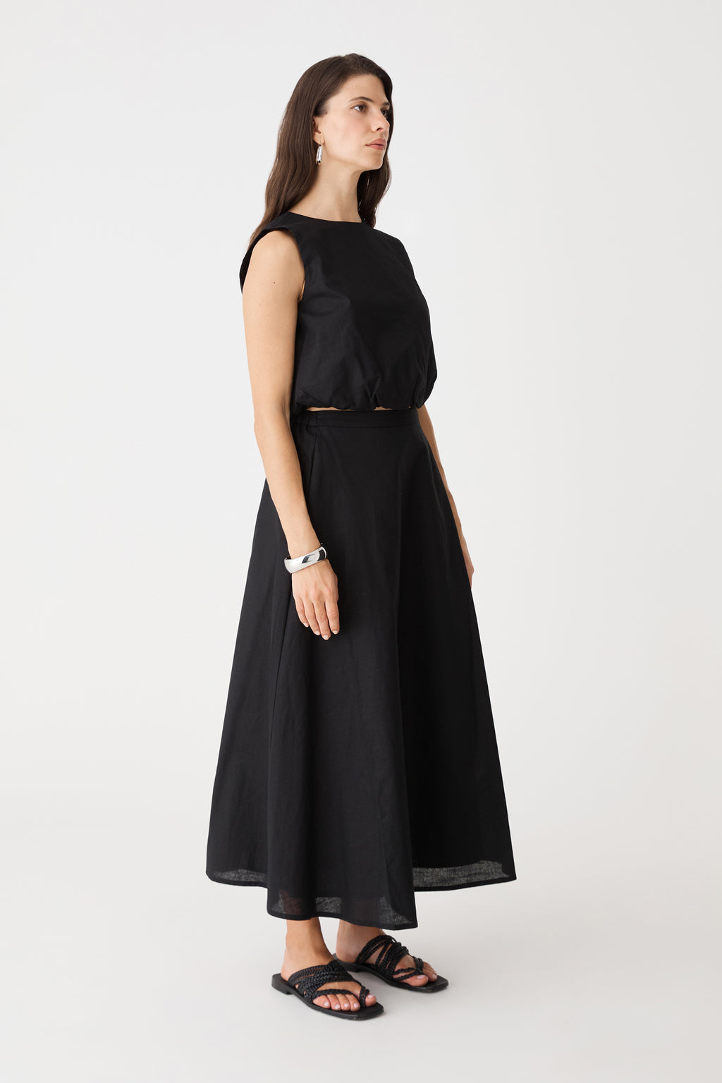 Kenya 2 Ruched Linen Top