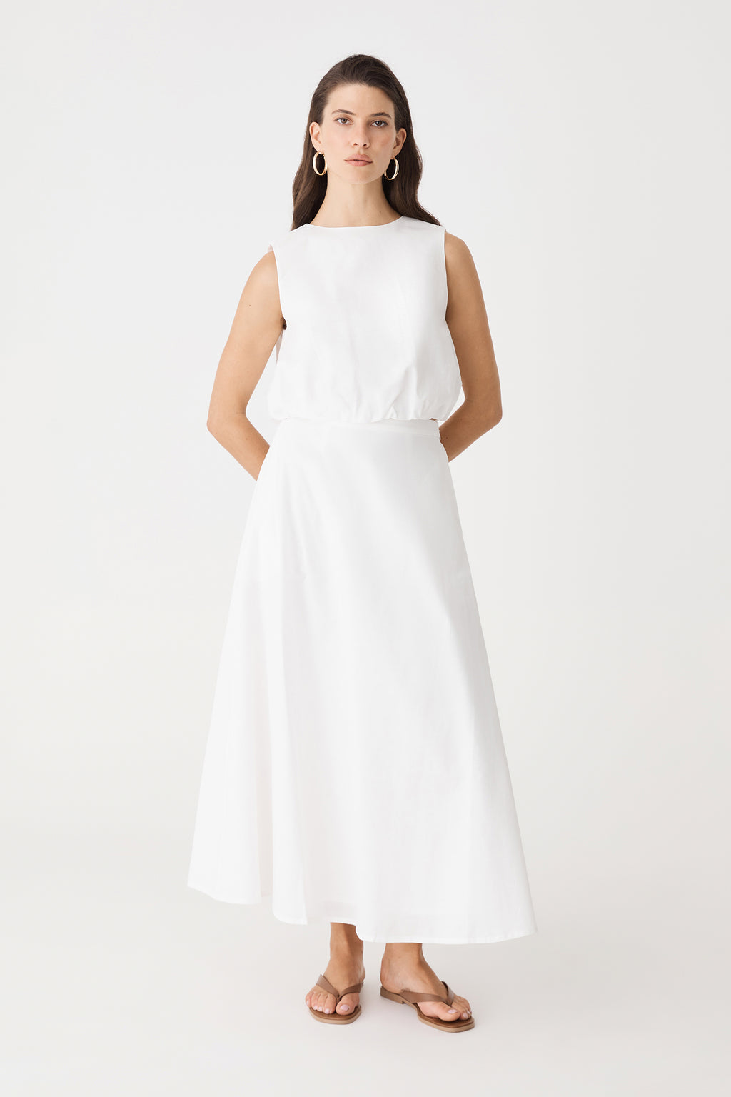 Kenya 2 Ruched Linen Top