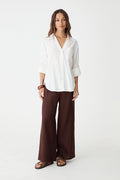Jazie Tencel Linen Tab Shirt