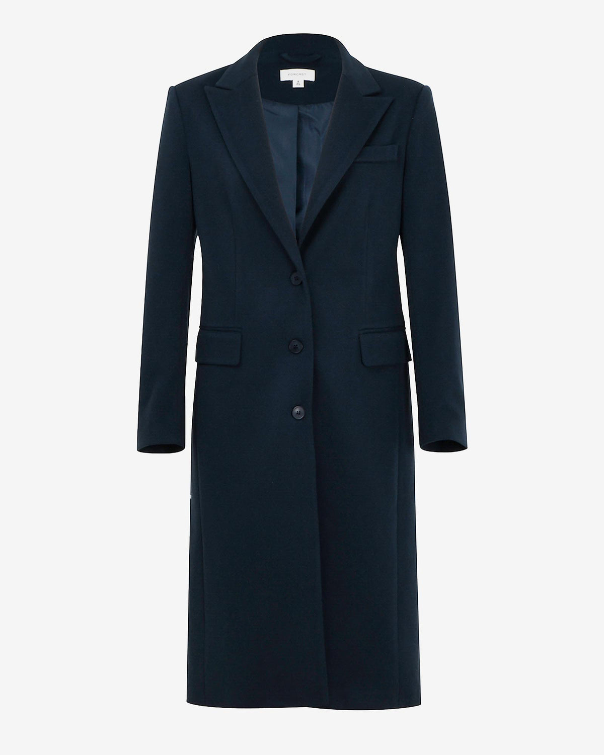Cassandra Tailored Coat in navy — product-only view