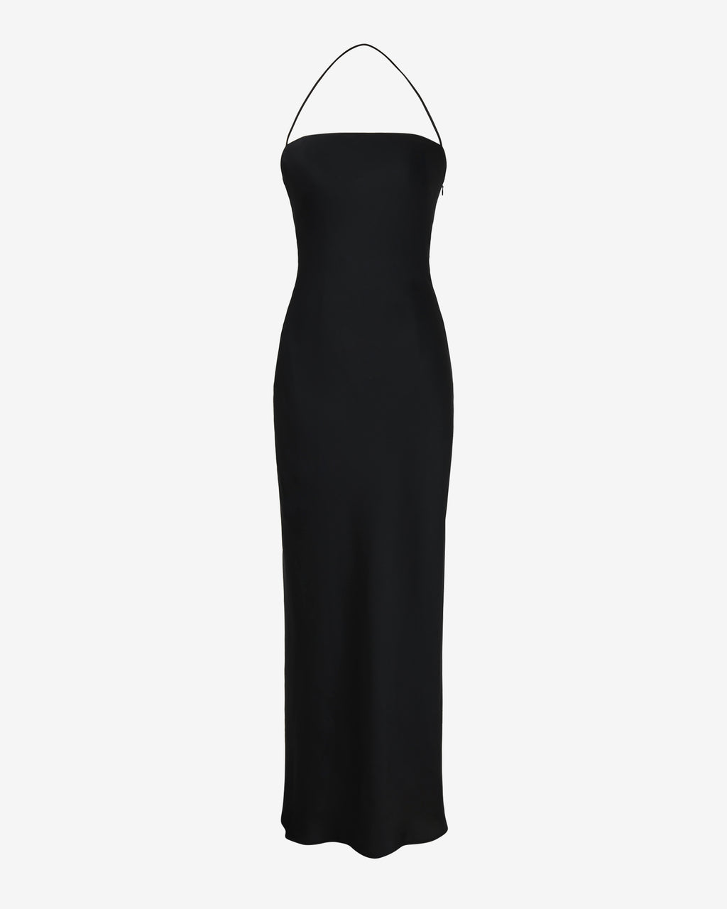 Martini Strapless Satin Dress in black — view 7