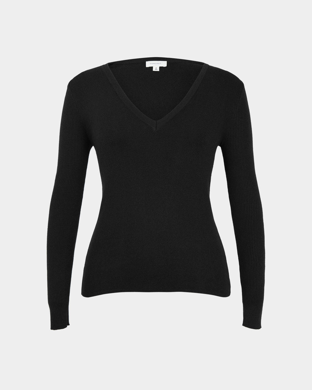 Vicky V-Neck Knit in black — product-only view