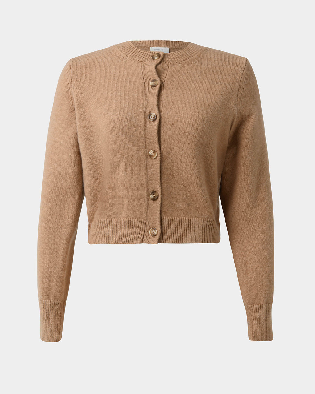 Alina Button Cardigan in camel — product-only view