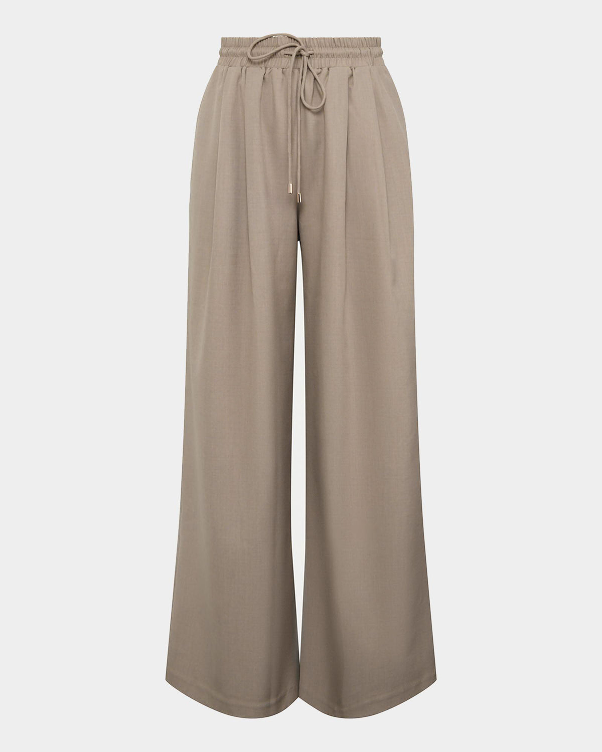 Abel Elastic Waist Relax Pants in sand — product-only view