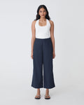 Ralph Wide Leg Culottes in navy — full-length view