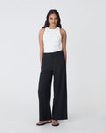Rylan Wide Leg Pants in black — full-length view
