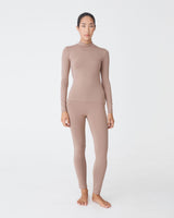 Nina Bamboo Leggings in mocha — full-length view