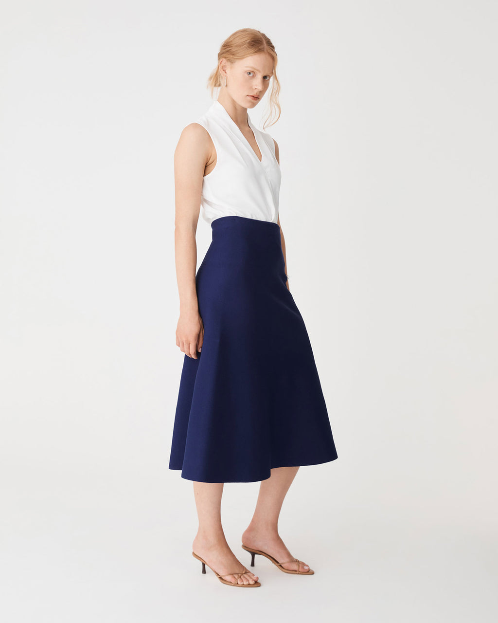 Heloise Milano Knit Skirt in twilight — side view