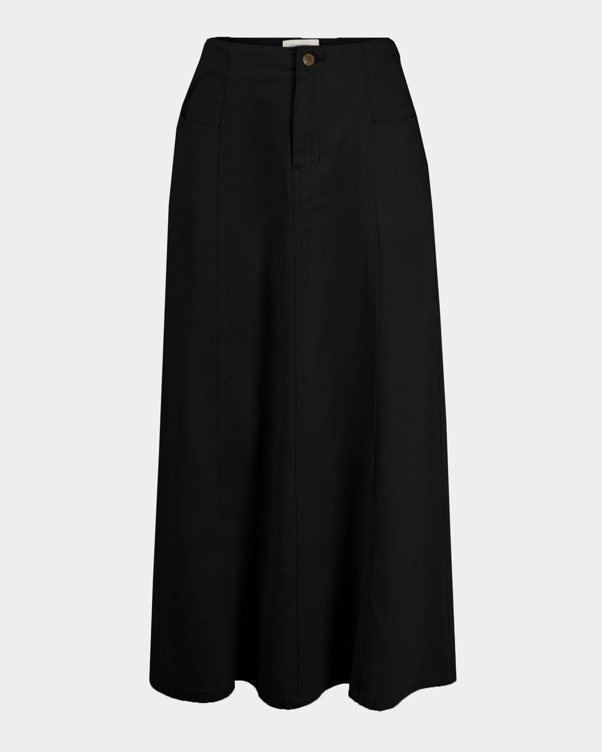 Sam Panel Denim Skirt in black — product-only view
