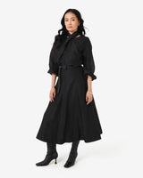 Bellini Panel Maxi Skirt in black — full-length view