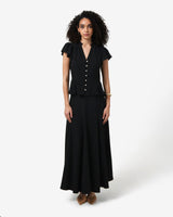 Carissa Godet Skirt in black — full-length view