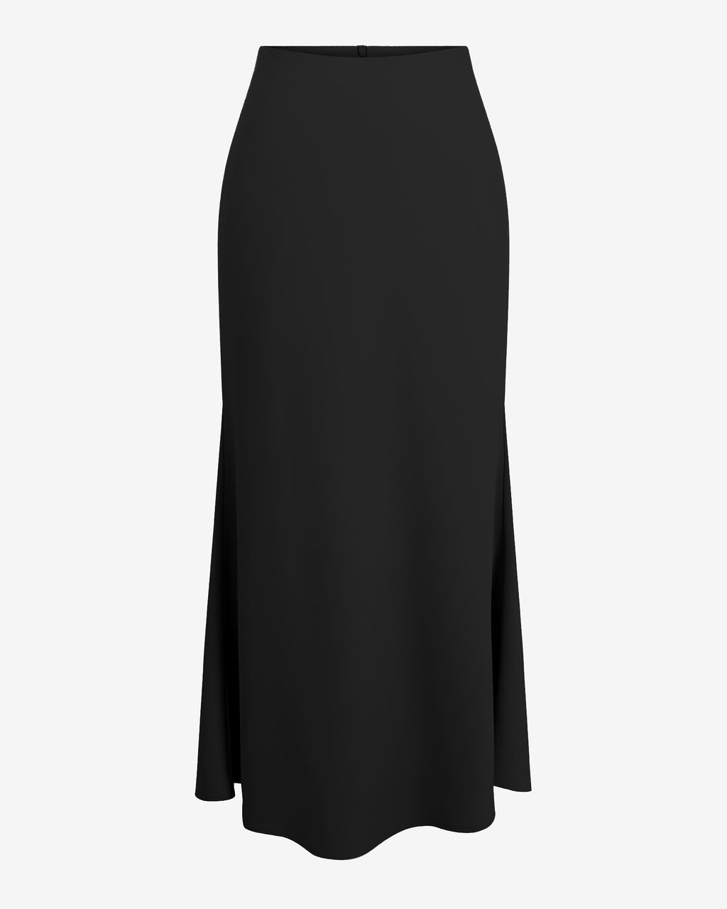 Leigh Satin Maxi Skirt in black — product-only view