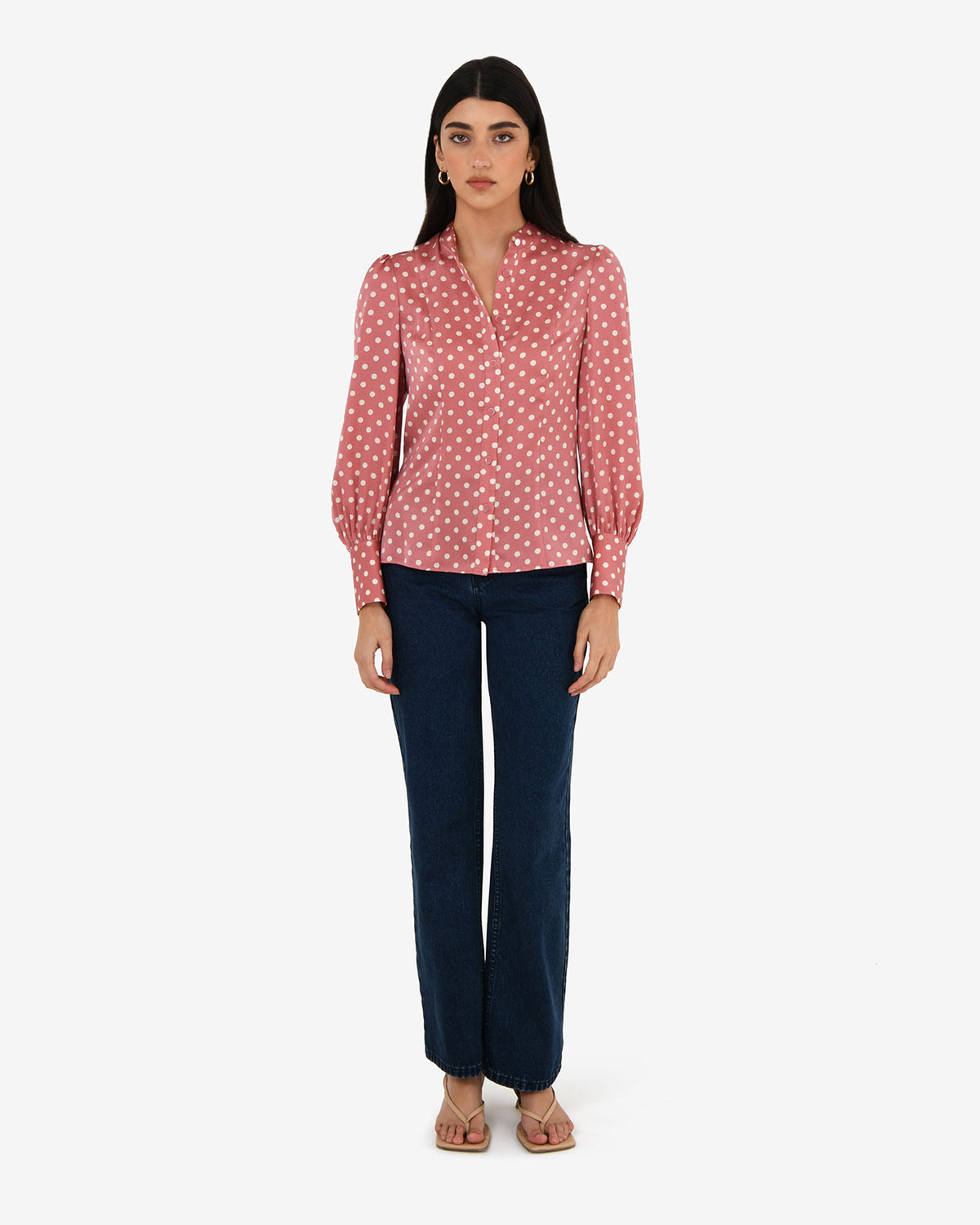 Dotti Polka Dot Printed Blouse — view 1