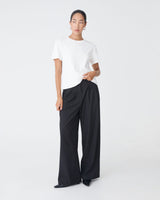 May Relaxed Cotton T-shirt in white — full-length view