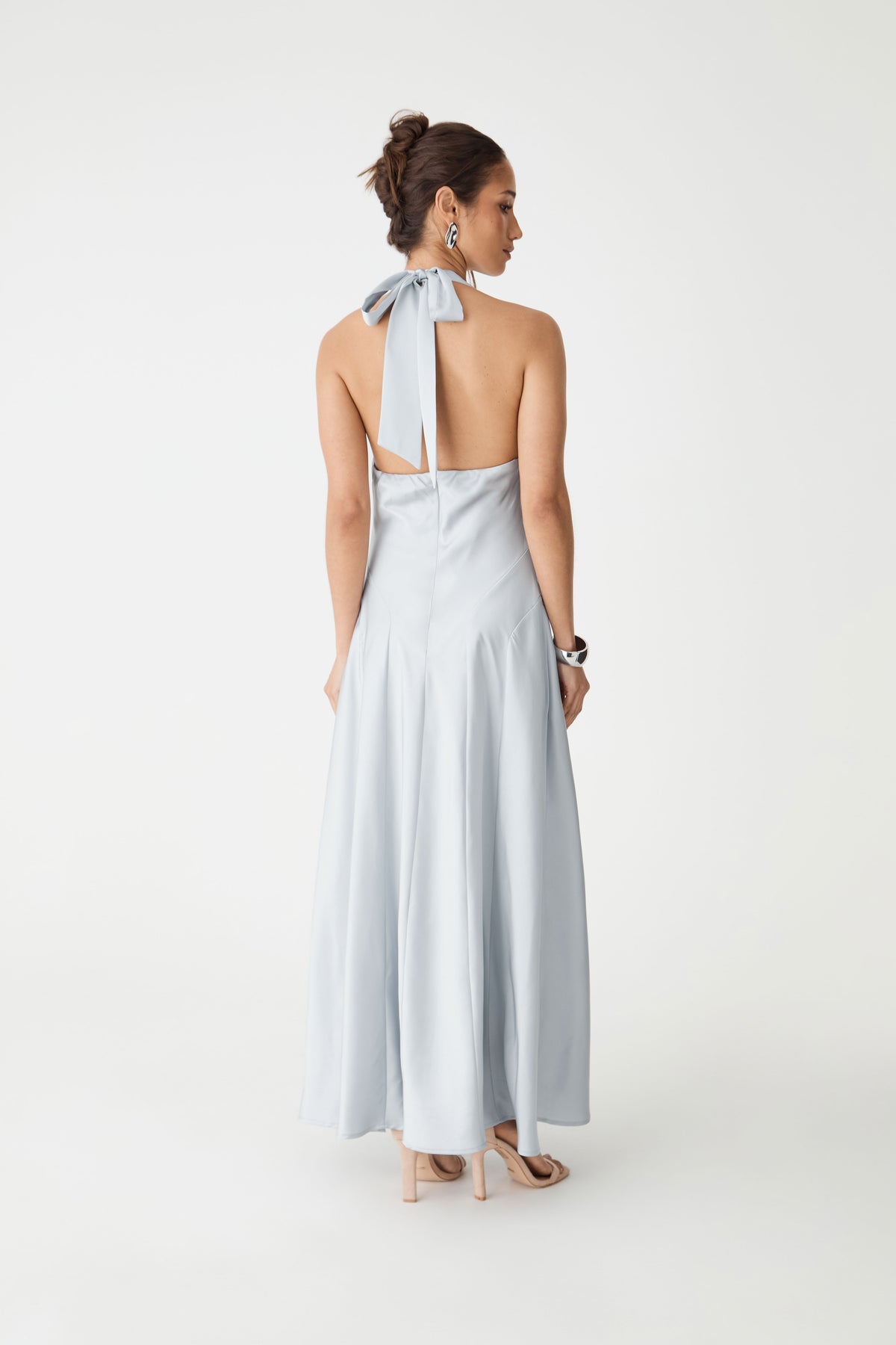 Santana Halter Satin Dress