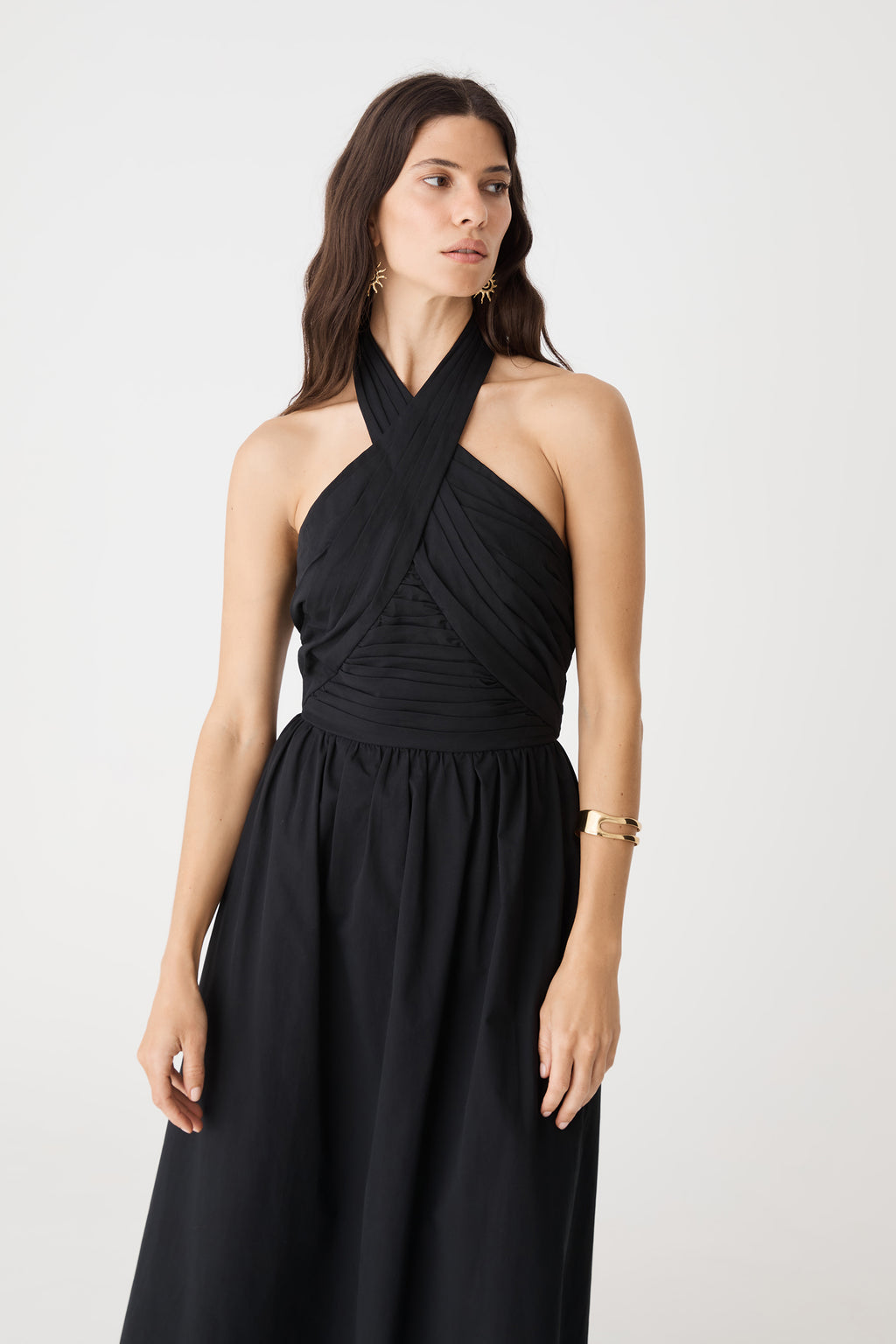 Kayleigh Cotton Halter Dress