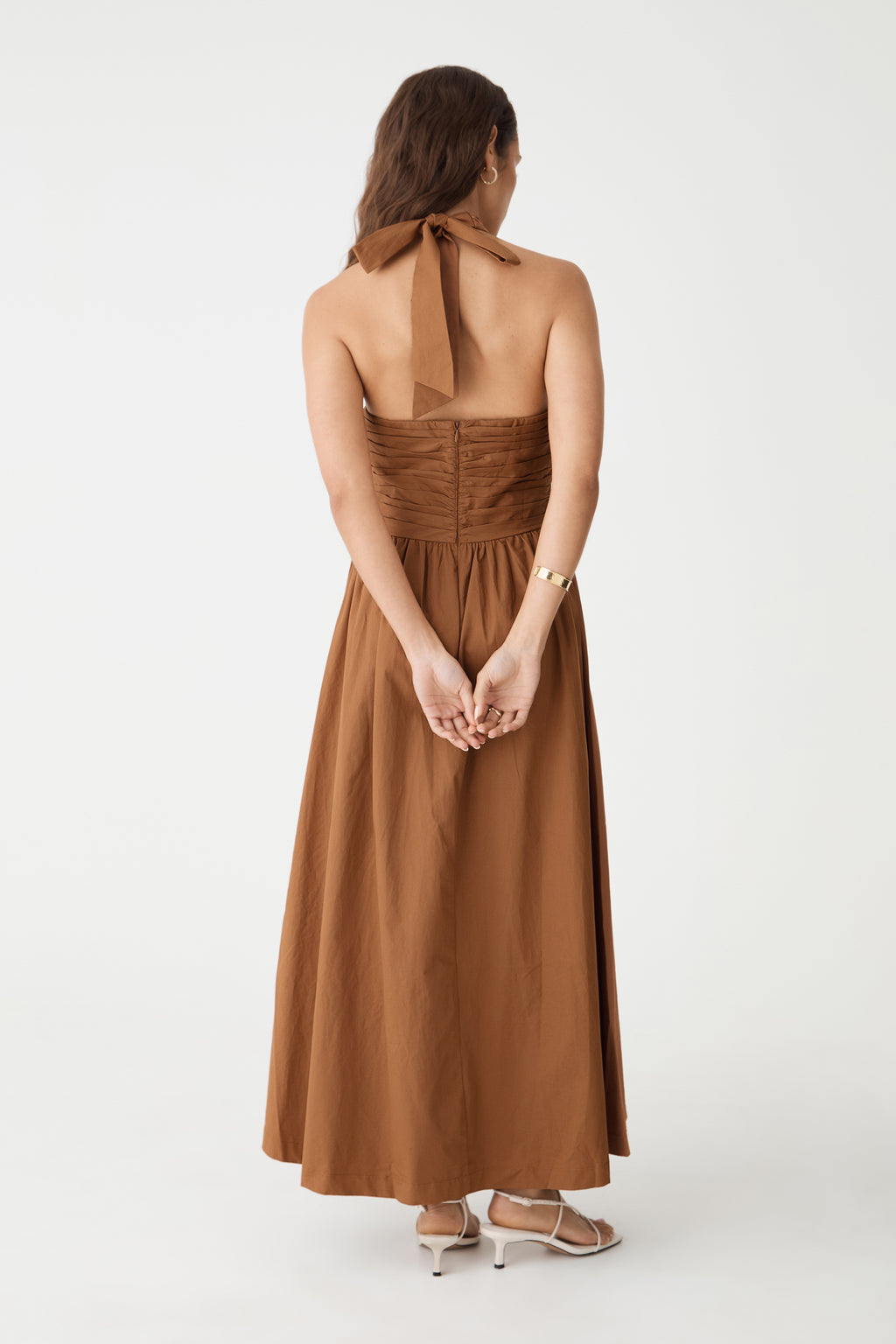 Kayleigh Cotton Halter Dress