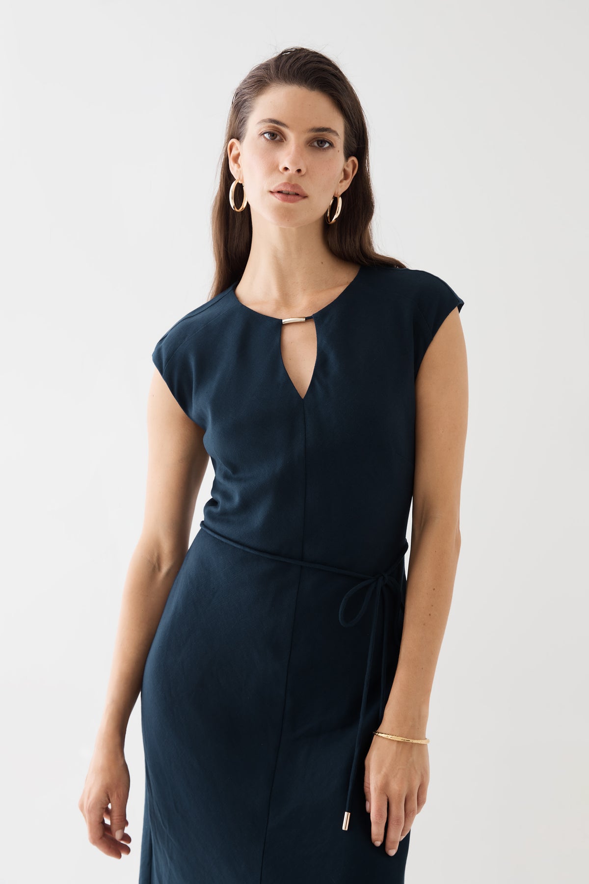 Phoebe Linen Blend Maxi Dress