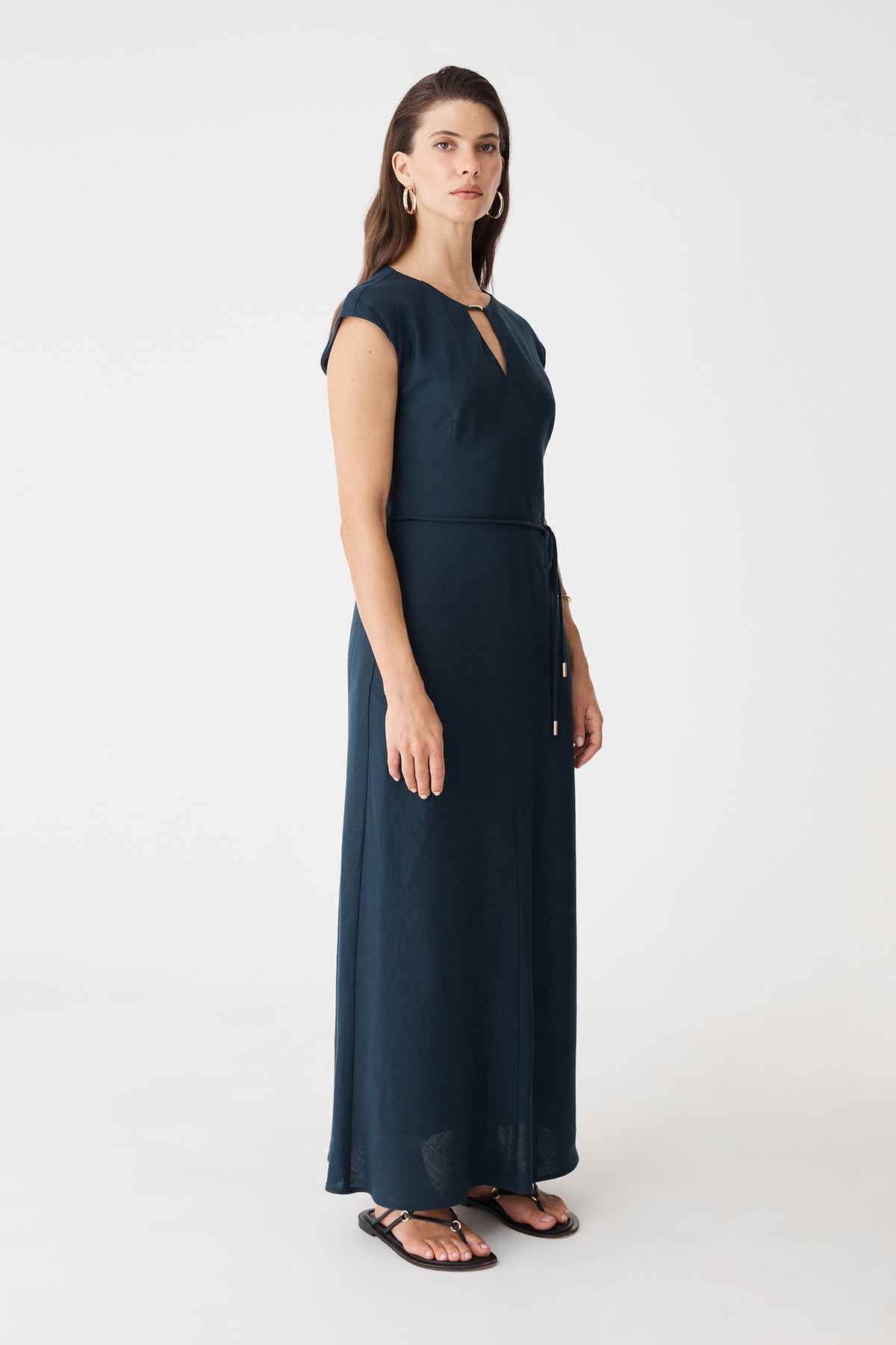 Phoebe Linen Blend Maxi Dress