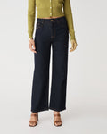 Mary Straight Leg Jeans in indigo — full-length view