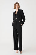 Veronica Crop Crepe Jacket