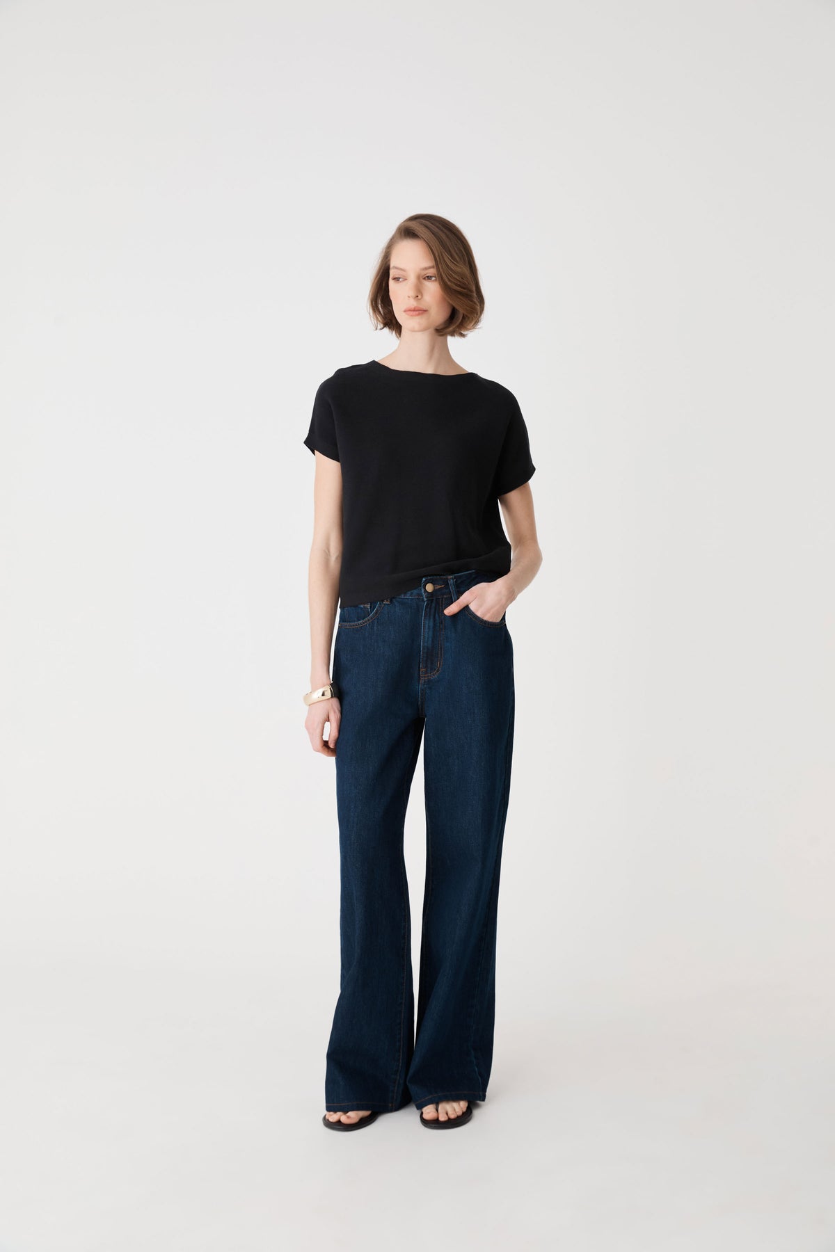 Brandy Relaxed Cotton Knit Top
