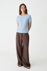 Brandy Relaxed Cotton Knit Top