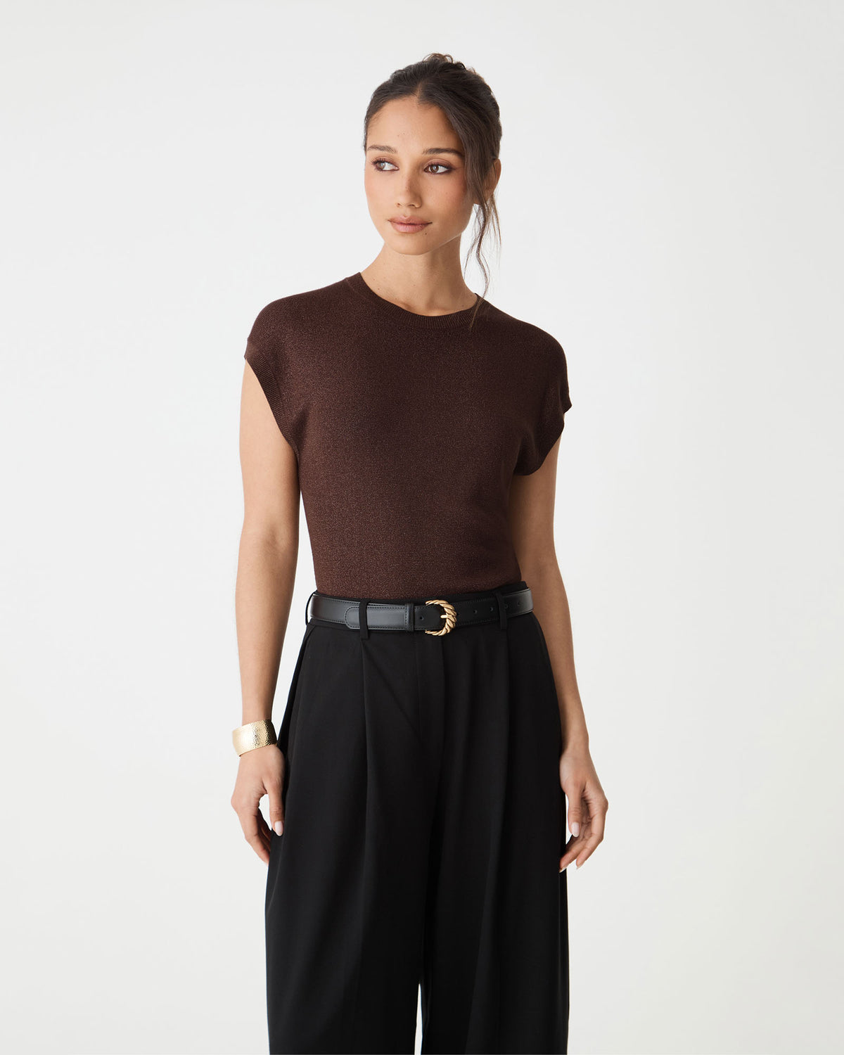 Saskia Lurex Knit Top