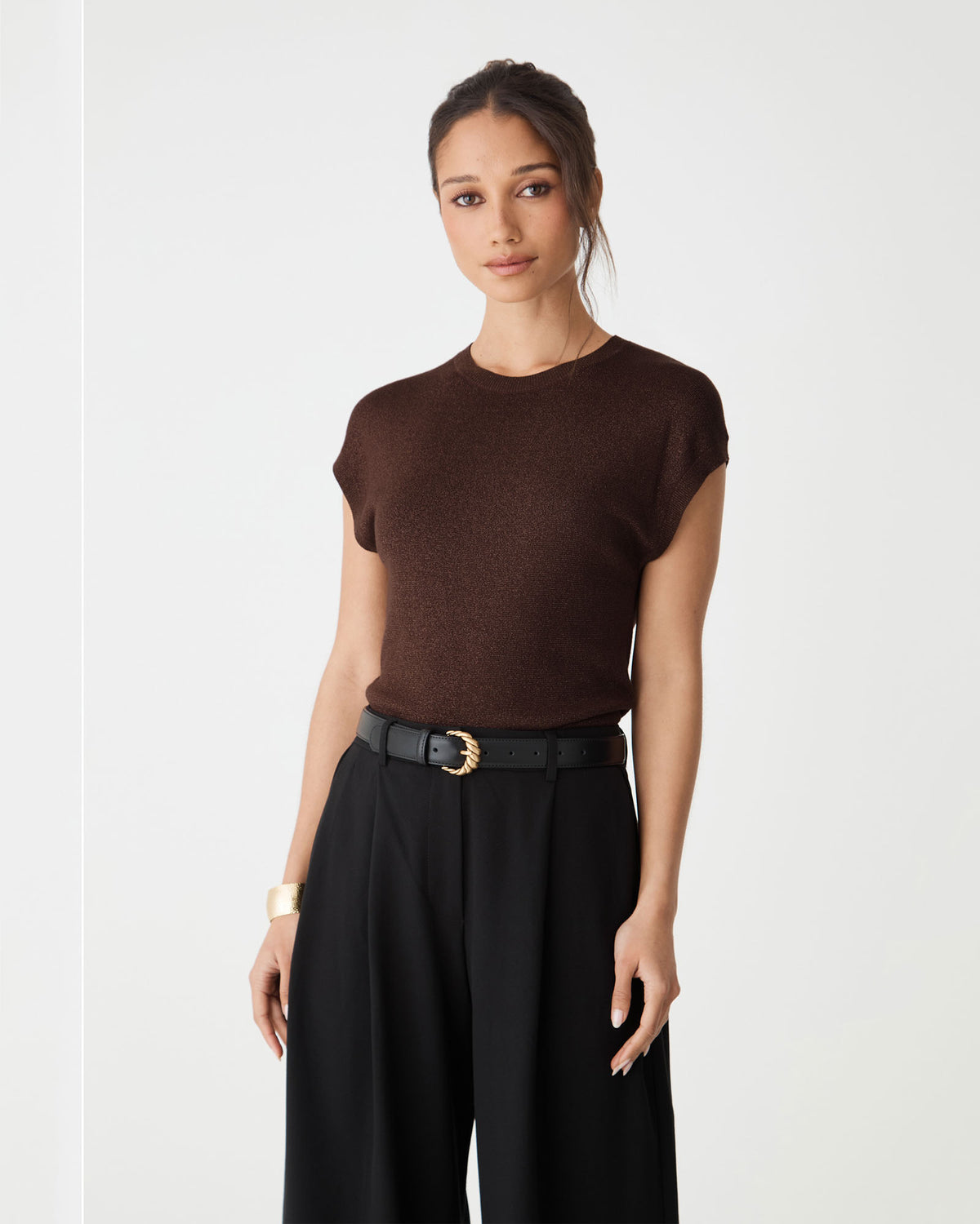 Saskia Lurex Knit Top