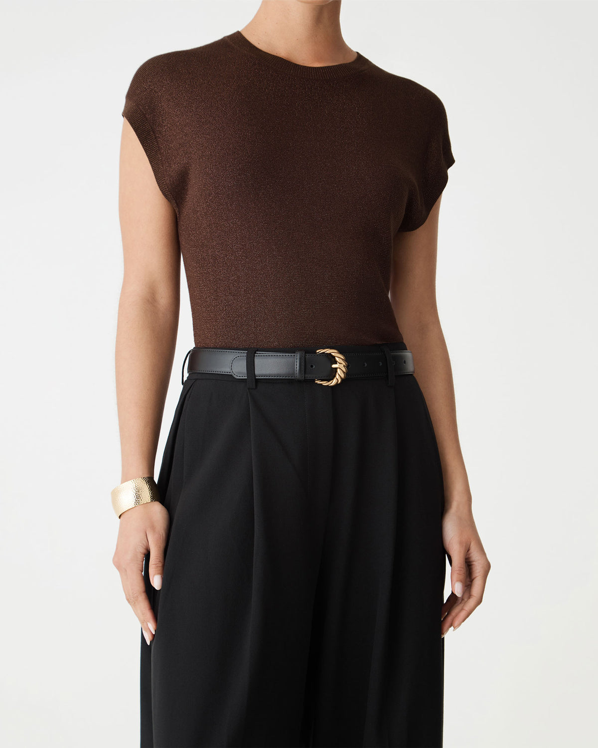 Saskia Lurex Knit Top