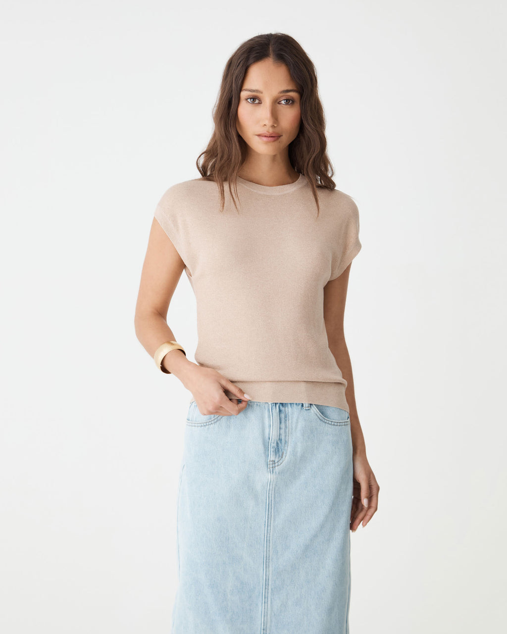Saskia Lurex Knit Top