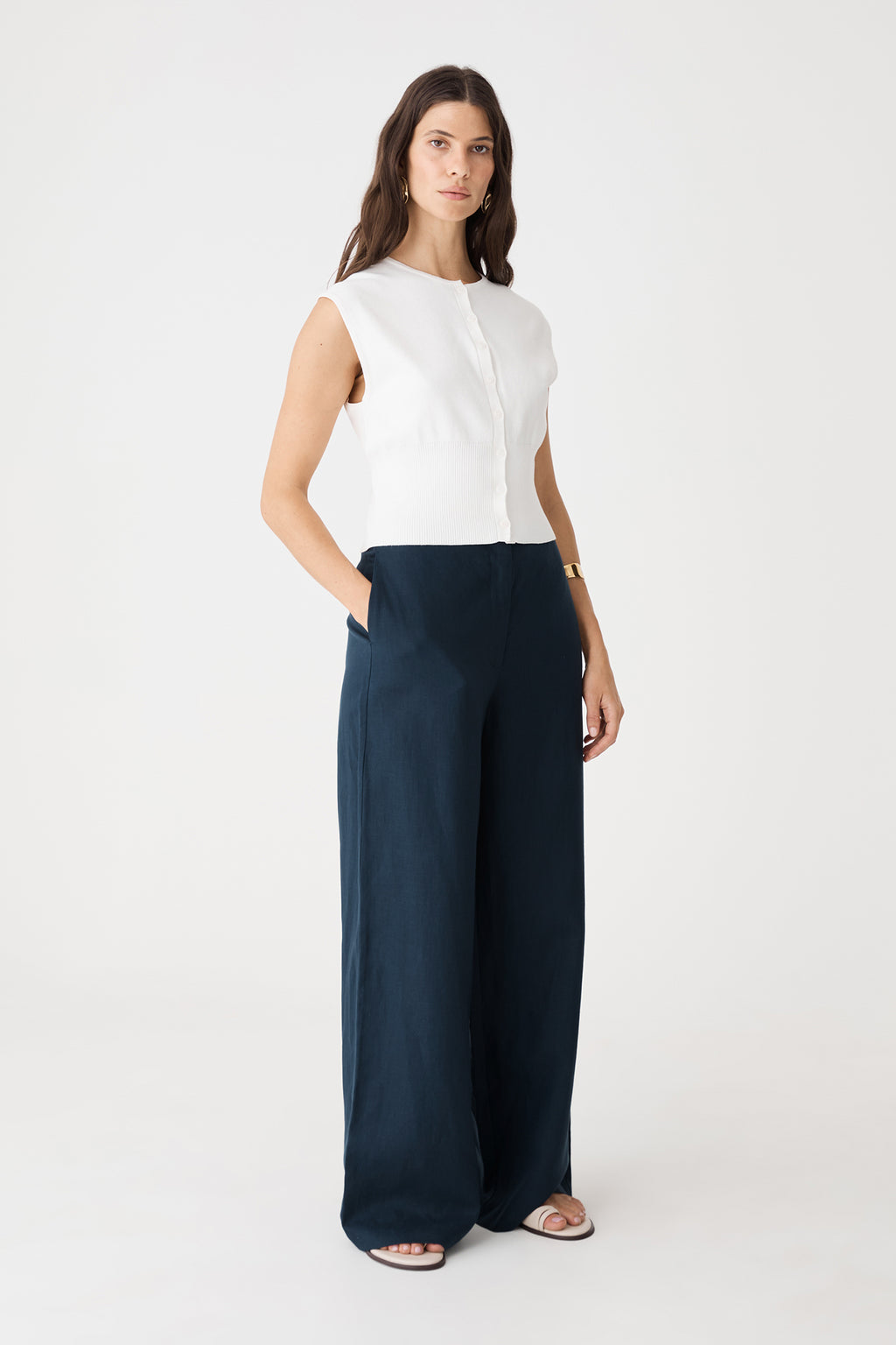 Phoebe Linen Lyocell Pants