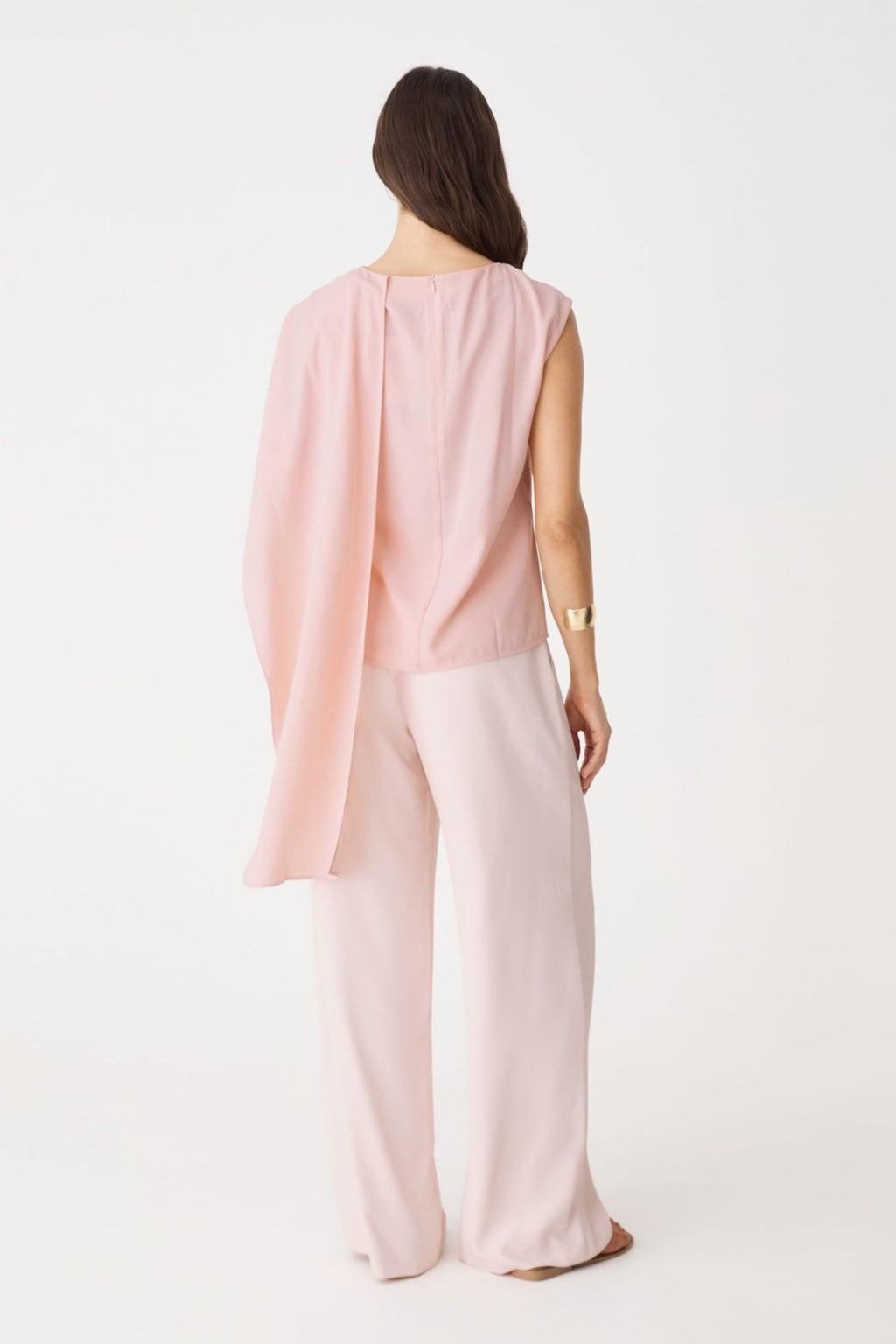 Daphne Pleated Crepe Pants