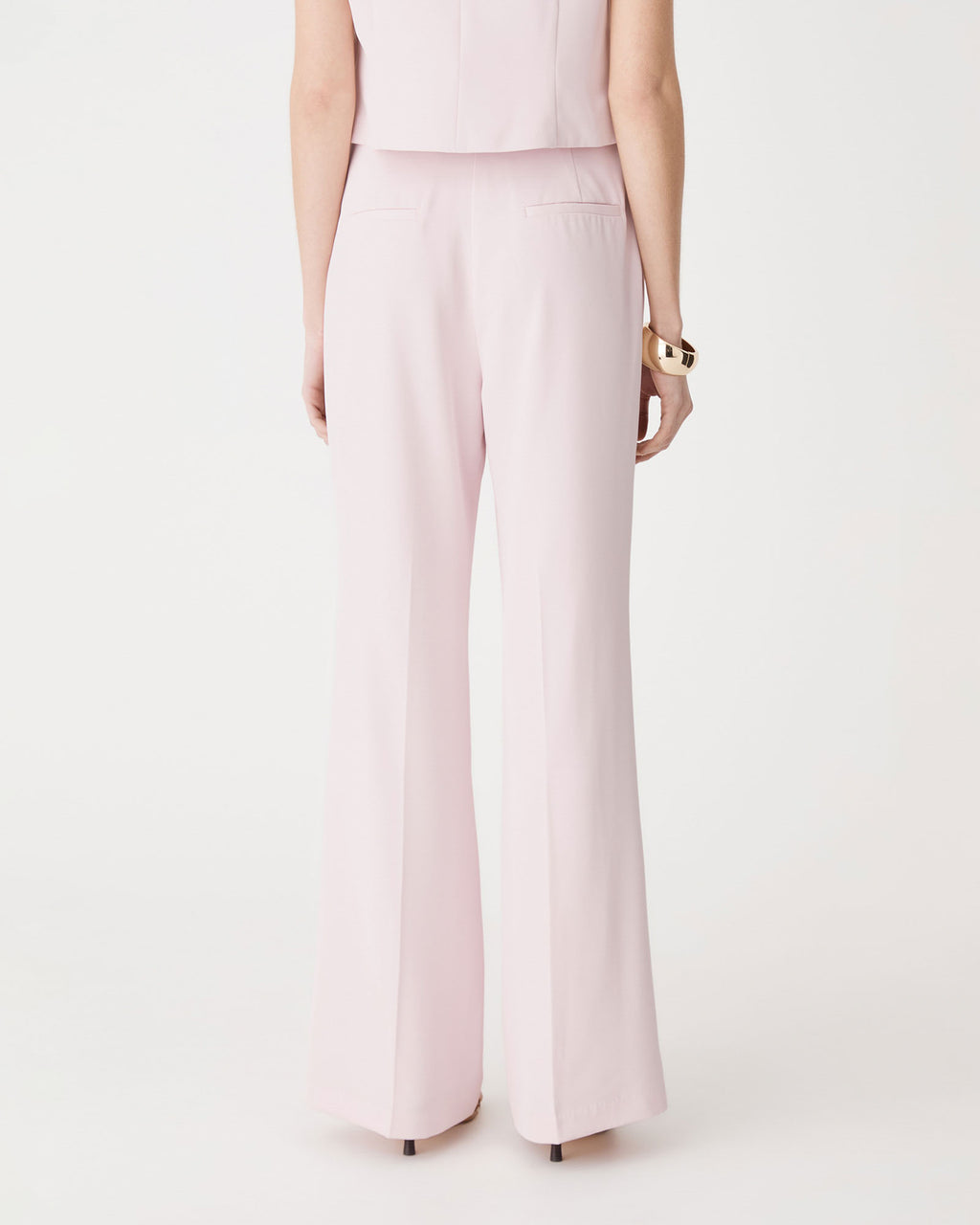 Chelsea Bootleg Pants in petal pink — back view
