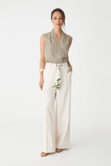 Natalie Belted Wide Leg Pants