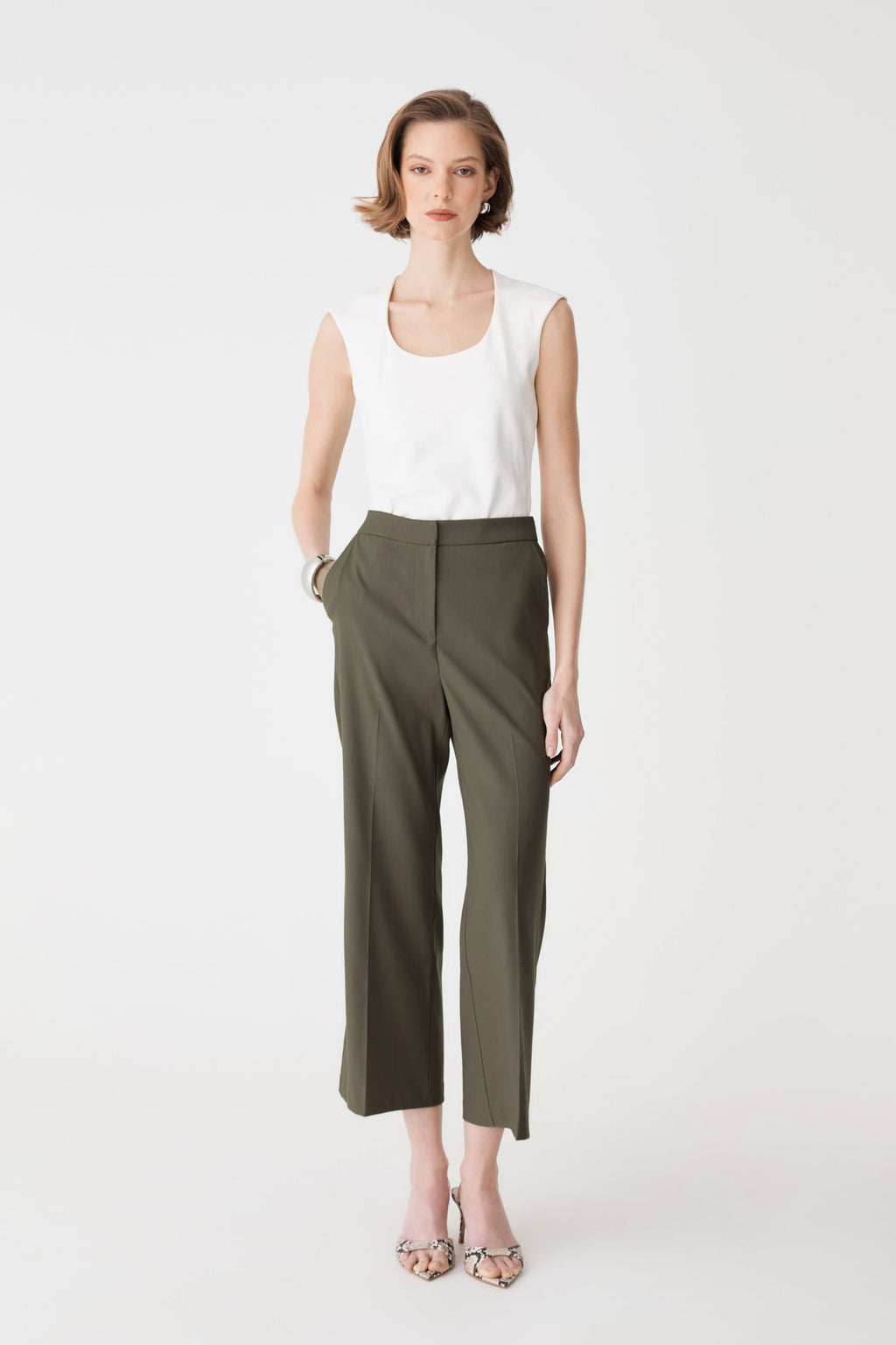 Milan Crop Flare Pants