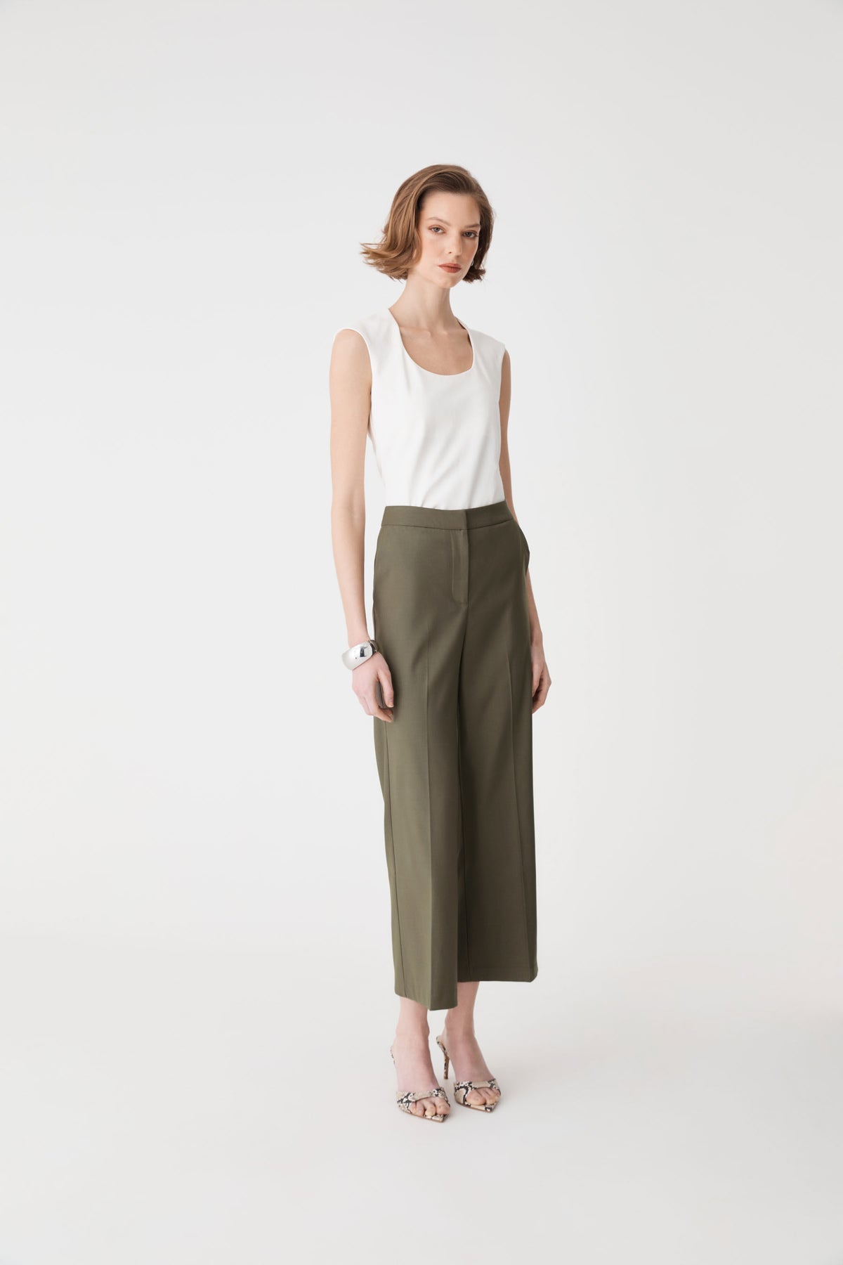 Milan Crop Flare Pants