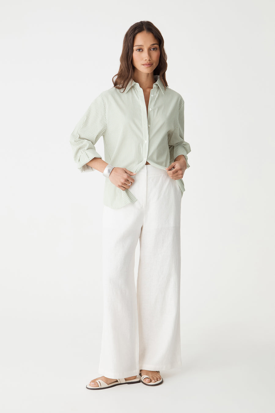 Ami 2 Linen Elastic Back Pants